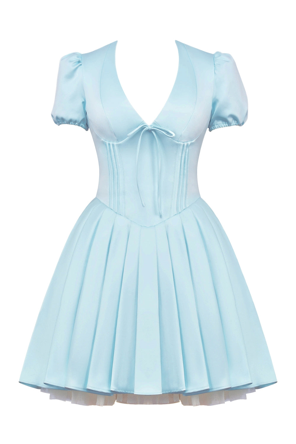 House of cb blue satin mini