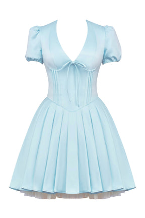 House of cb blue satin mini